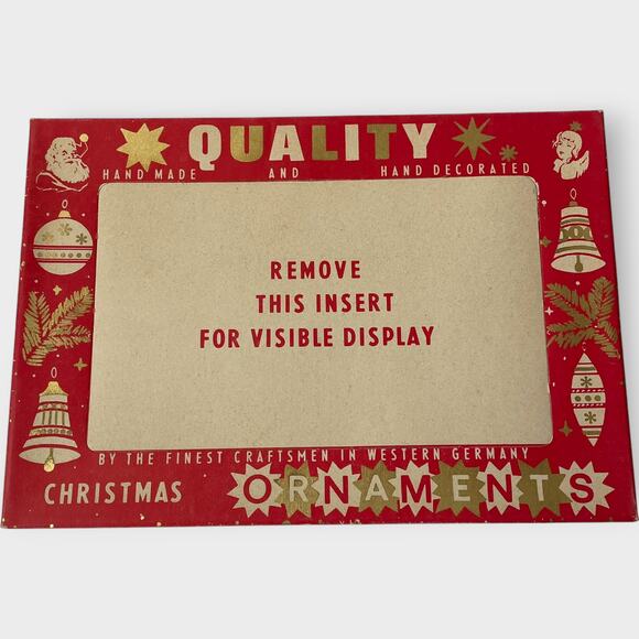 Vintage West Germany Glass Ornaments Icicle Tear Drop Shape Red Green 6 Count - Picture 8 of 15